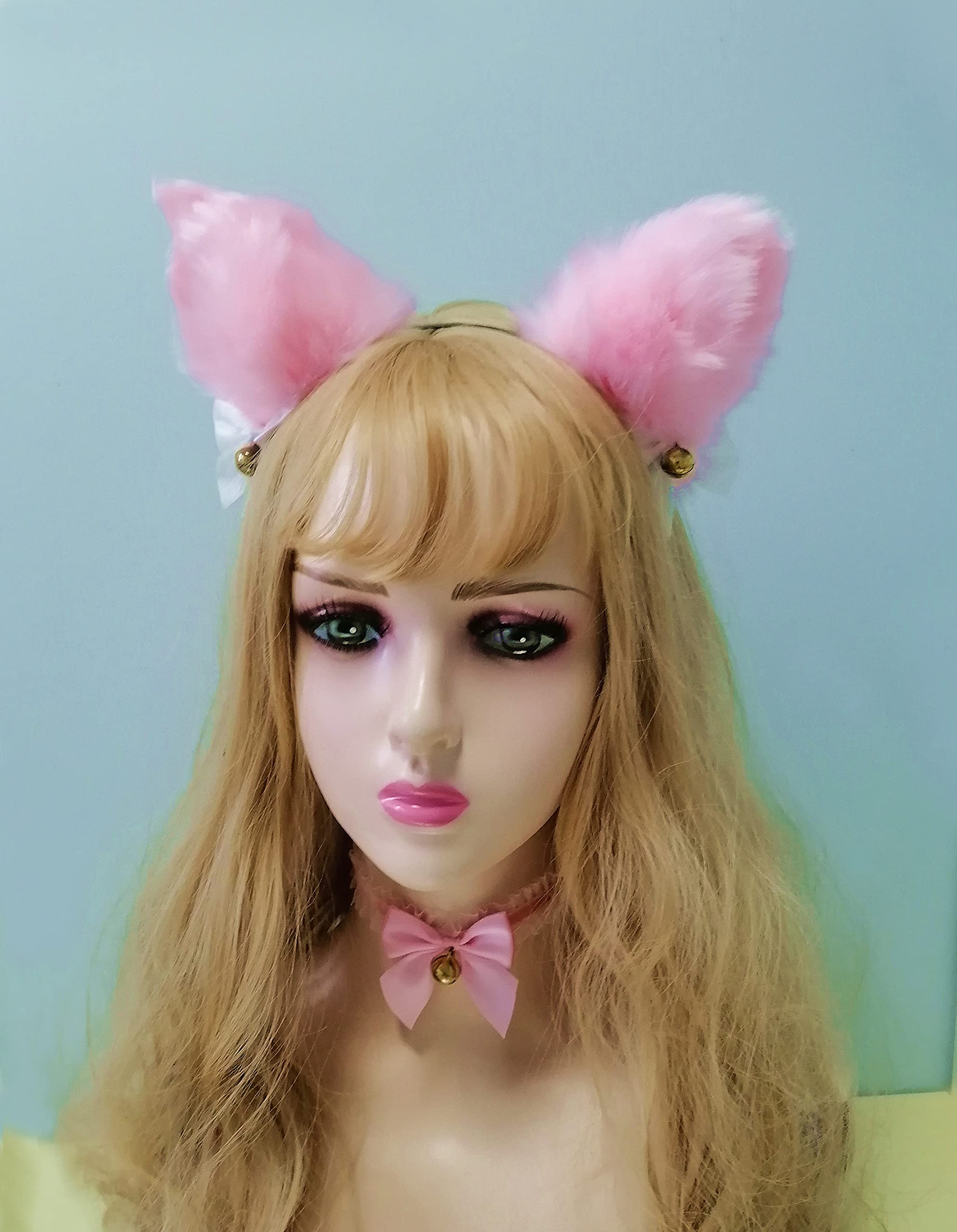 Fxaelian Animal Fox Cat Dog Ears Headband - Cute Fluffy Cosplay Costume Accessories for Halloween, Party, Anime Conventions & Dress Up Play