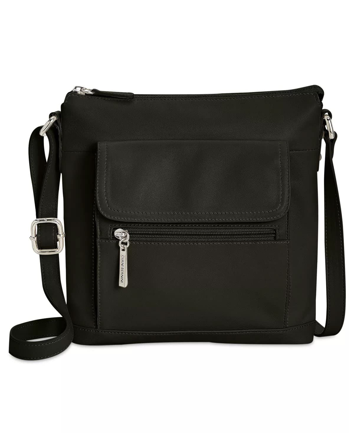 Giani Bernini Nappa Leather Venice Crossbody Bag for Women - Genuine Leather Shoulder Purse with Adjustable Strap, Fashionable Handbag for Work, Travel & Everyday Use