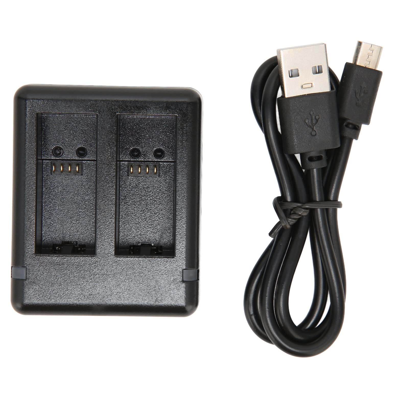 Dual Slot Camera Battery Charger with Multiple Protection - ABS Black USB Charger for AHDBT-601 & AHDBT-701 Batteries | Perfect for Travel Photographers & Professional Shooters