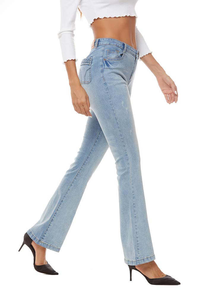 AvaCostume Women's High Rise Stretch Bootcut Jeans - Comfortable & Flattering Denim Pants for Casual Wear, Work & Night Out