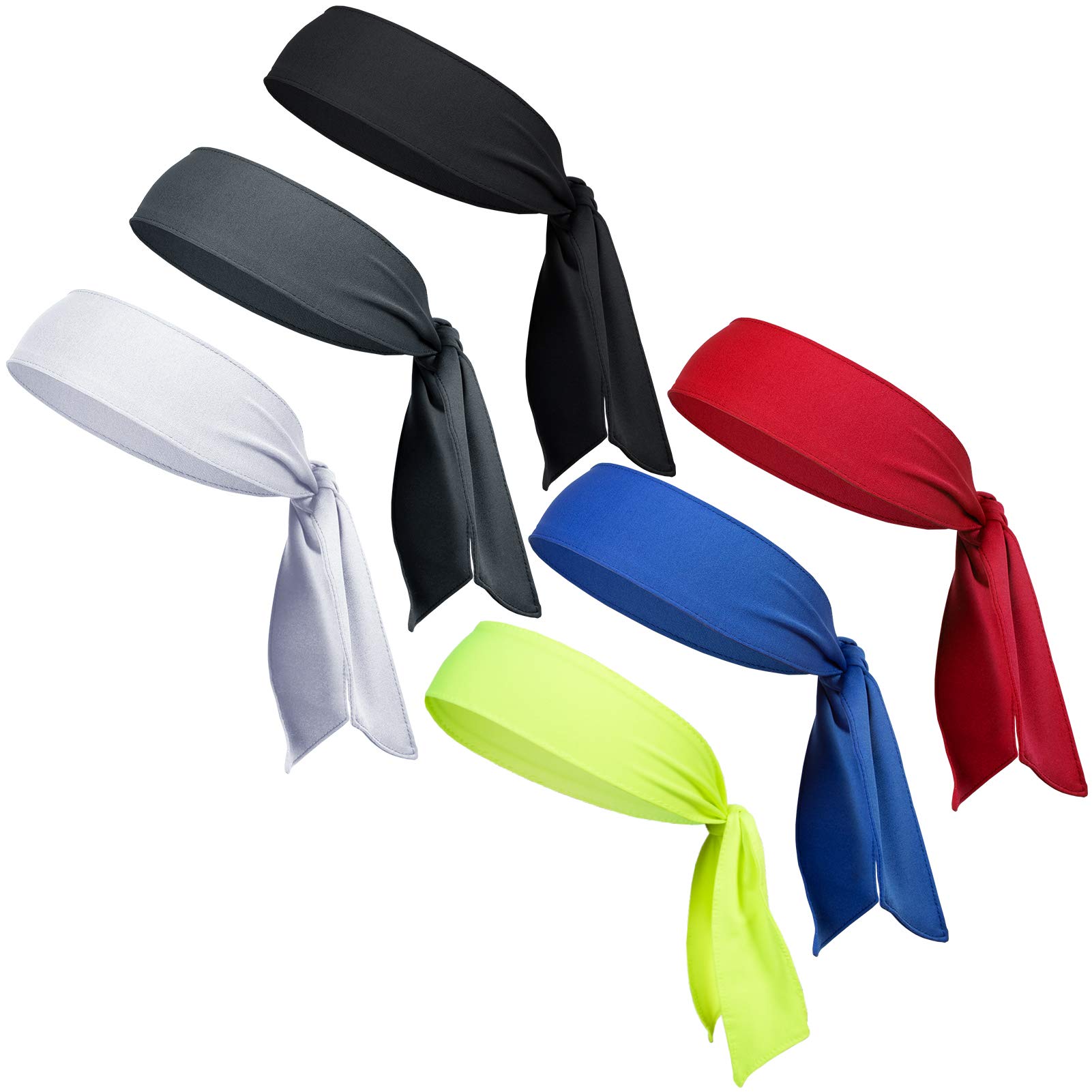 Men's Head Tie & Athletic Sweatbands - Breathable Sports Headbands for Tennis, Karate, Ninja Training - Unisex Workout Sweatbands for Men & Women - Perfect for Martial Arts, Gym, Running & Sports Activities