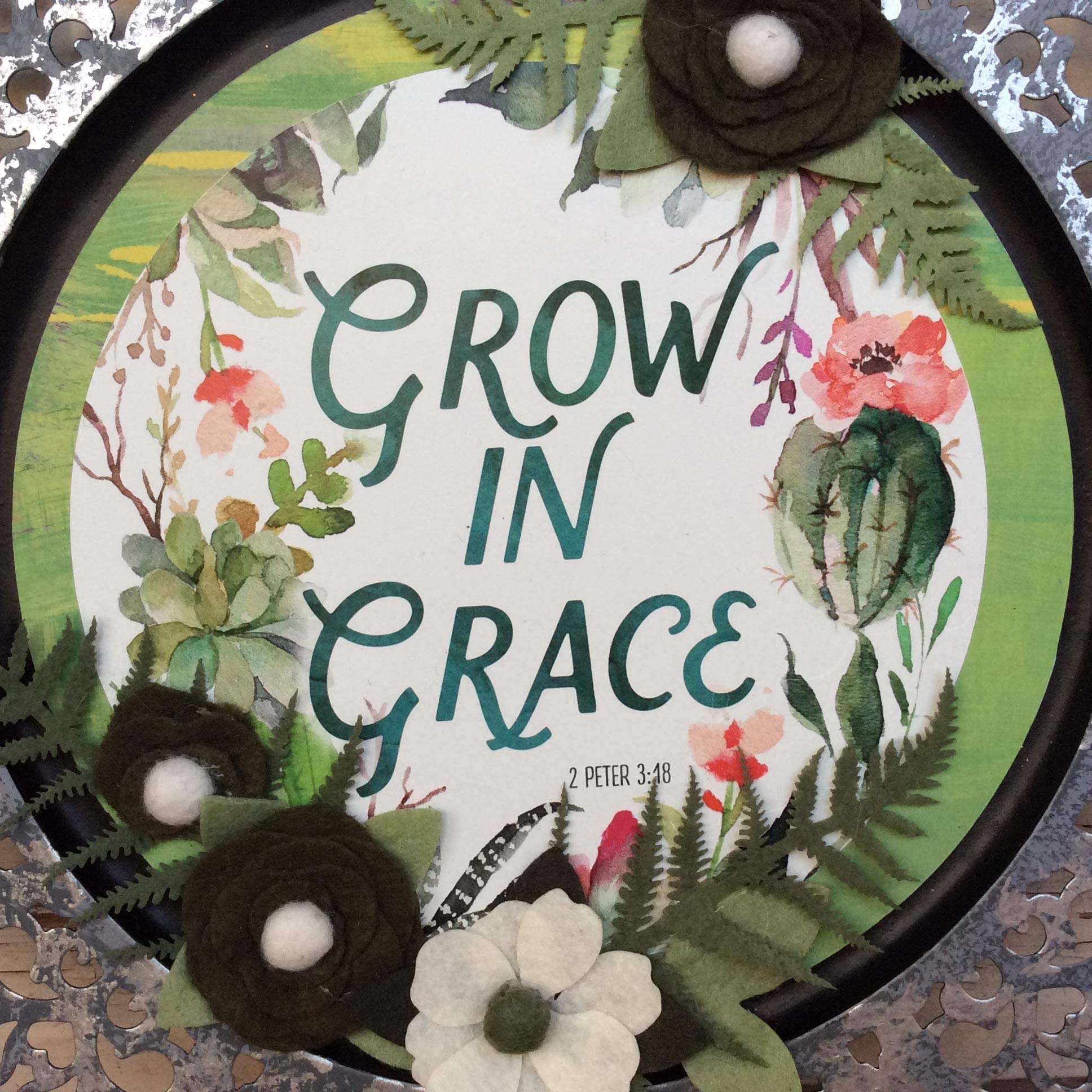 AGD Home Decor - Graceful Greenery Metal Charger Plate for Elegant Dining & Table Setting | Perfect for Weddings, Parties & Holiday Decor