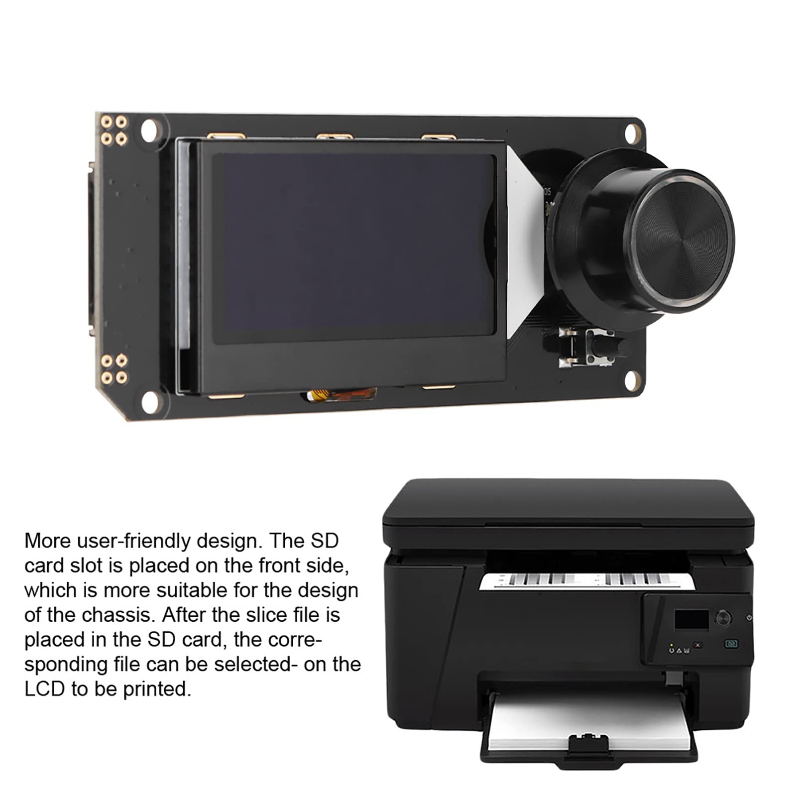 MKS Mini LCD Display Module for 3D Printer - Black on RGB Screen with SD Card Slot | Compatible with Marlin Firmware | Perfect for DIY 3D Printing Projects & Makerbot Accessories