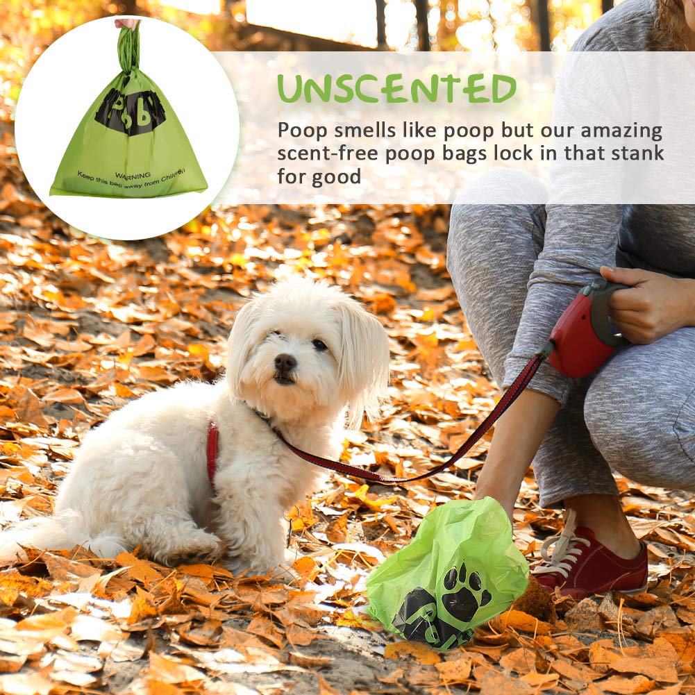 Eco-Friendly Dog Poop Bags - 225 Count Unscented Waste Bags, 15 Refill Rolls (9x13 Inch) for Small & Large Dogs | Durable, Leak-Proof PobbY Doggy Bags for Walking, Park Visits & Backyard Cleanup