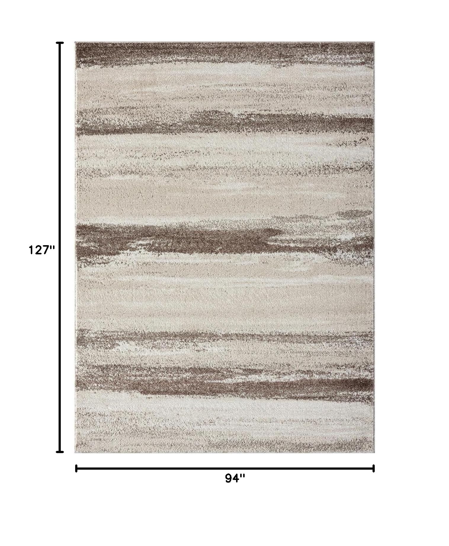 Modern Stain-Resistant Brown Area Rug 8x10 by LUXE WEAVERS - Perfect for Living Room, Bedroom & Office Decor