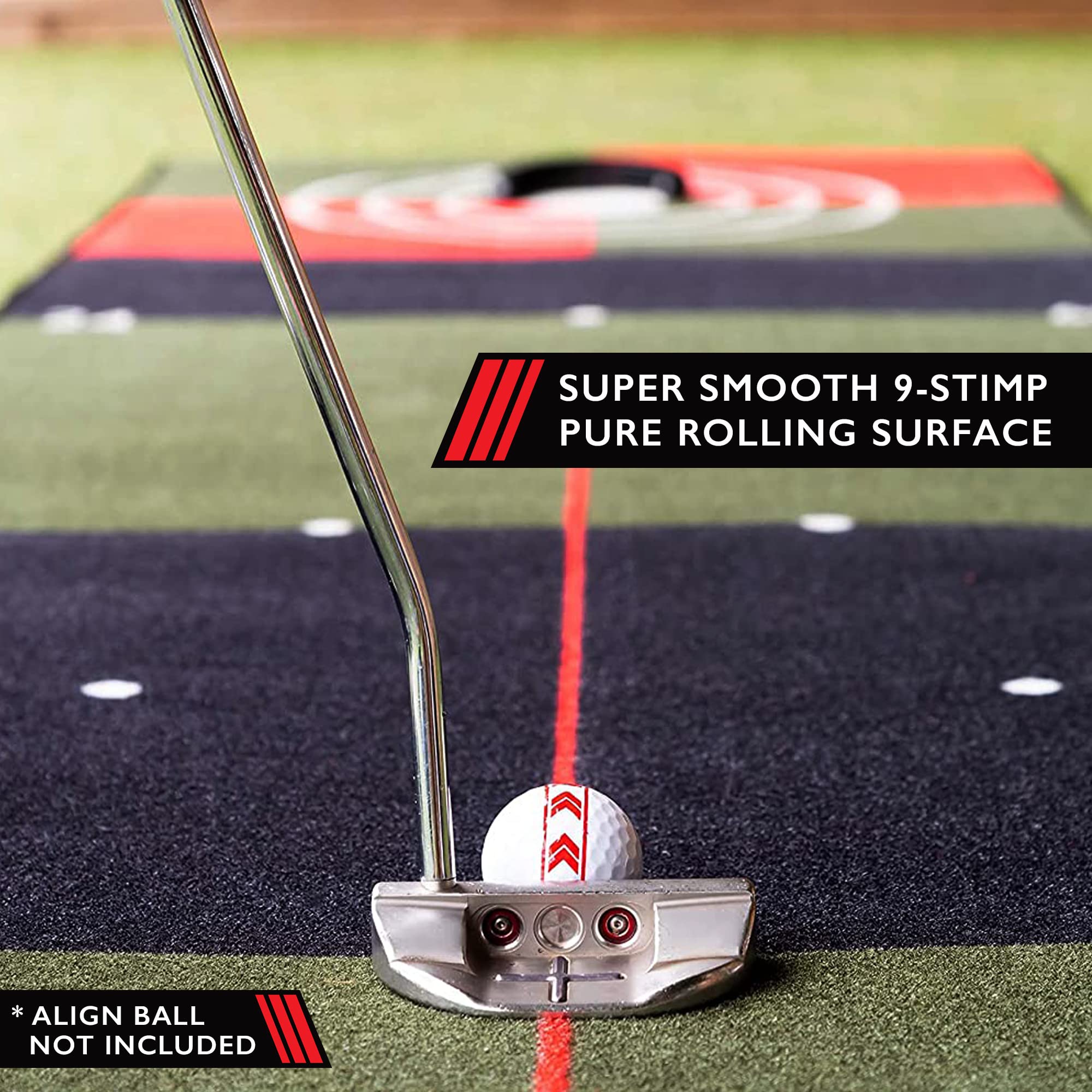 Pure2Improve 5.0 Golf Putting Mat - 16.5' x 26