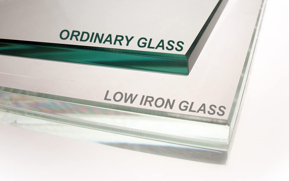Ultra Clear Rimless Aquarium Tank 2-22 Gallons Low Iron Glass (7 Gallon with Top Glass Canopy) - Perfect for Home Office, Living Room Decor & Fish Breeding Setup