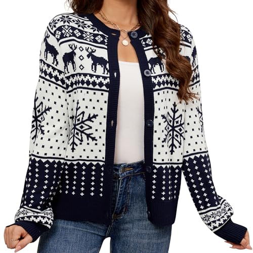 Navy (Retro Cardigan)