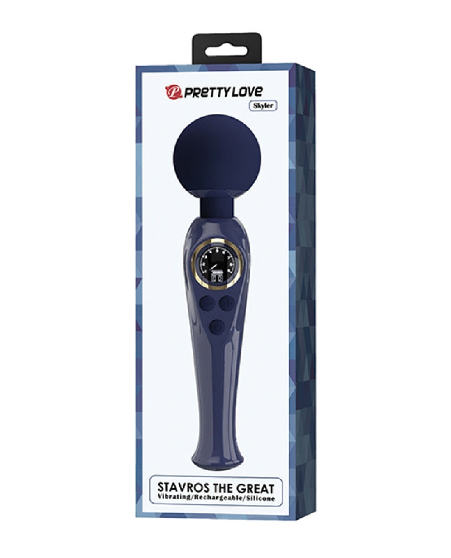 Skylar LED Digital Display Wand - Blue | Stylish Light-Up Wand for Parties, Events & Cosplay | Perfect for Halloween, Raves & Magical Performances