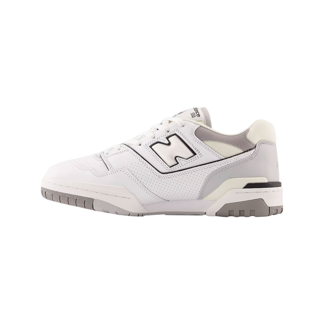 New Balance 550 Salt and Pepper Sneakers - Men's & Women's Casual Shoes for Walking, Running & Everyday Wear - Retro Basketball Style Comfort Sneakers for Street Fashion & Gym Workouts
