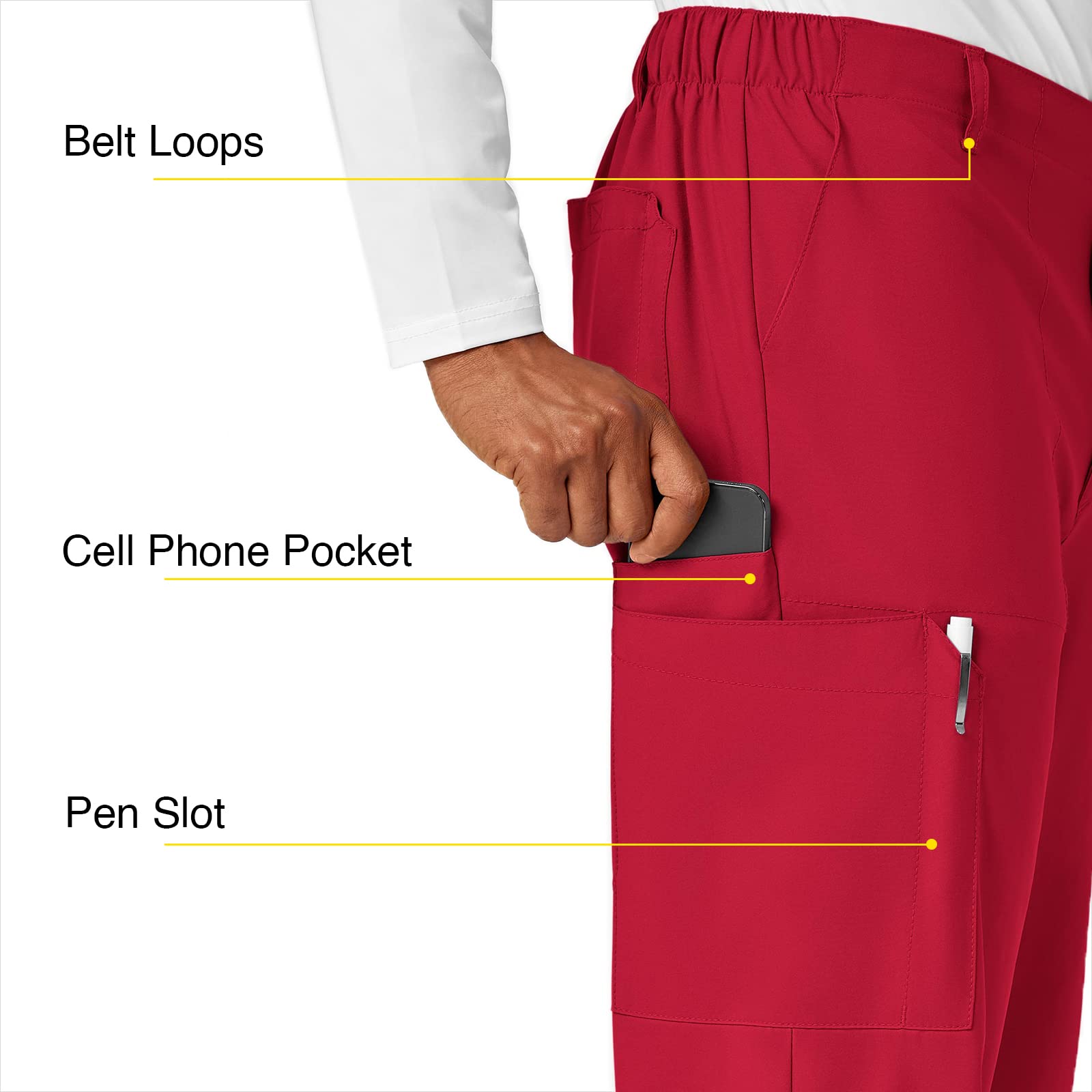 Carhartt Men's Flat Front Cargo Pants - Durable Work Pants for Construction, Outdoor & Casual Wear