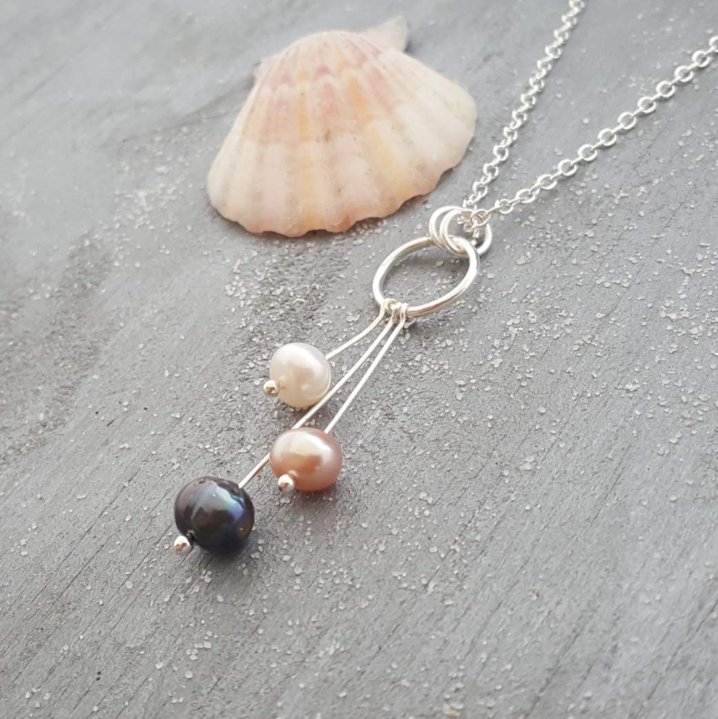 Handmade Hawaiian Pearl Necklace - June Birthstone Jewelry for Women | Beach Jewelry & Birthday Gift