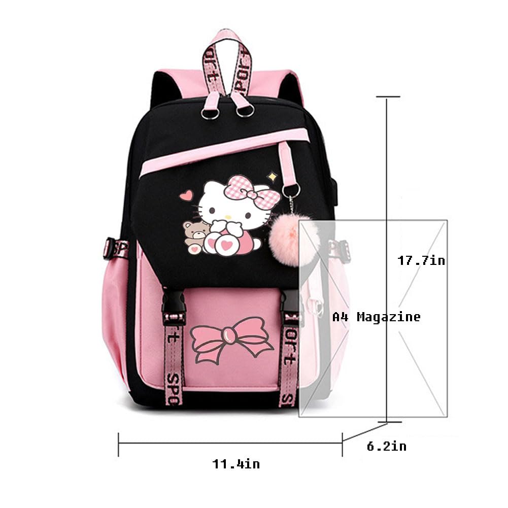 Casual Laptop Backpack with USB Charging Port - Lightweight School Backpack for College Students, Boys & Girls - Perfect for Travel, Work & Daily Commute