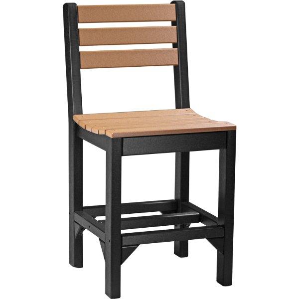 Island Side Chair - Modern Wicker Patio Dining Chair for Outdoor, Garden, Poolside & Porch Use - Lightweight & Durable Rattan Furniture for Backyard, Deck & Balcony