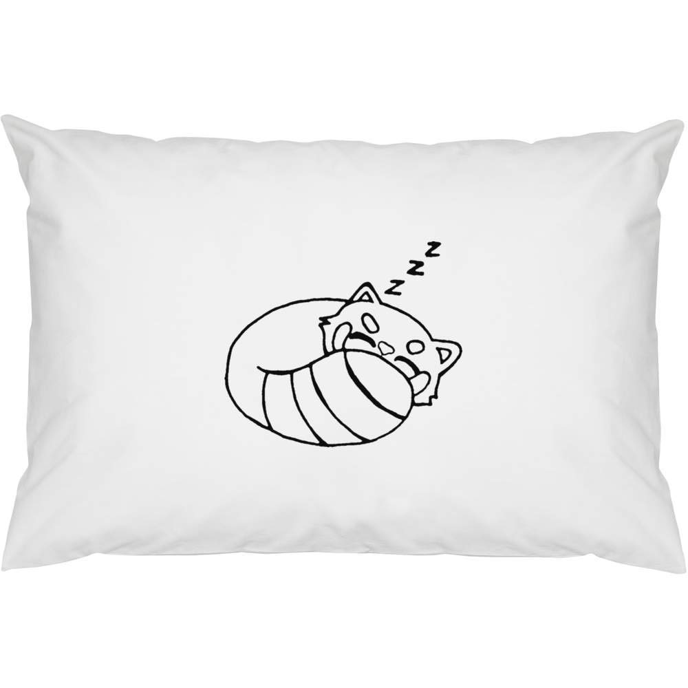 Azeeda 2 Pack Sleeping Red Panda Cotton Pillow Cases - Soft Standard Size Pillow Covers for Kids & Adults - Perfect for Bedroom Decor, Gifts, and Cozy Sleep (PW00012512)