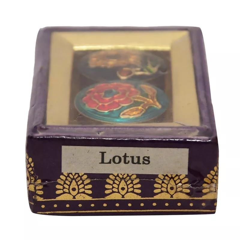 Lotus Natural Solid Perfume - Long Lasting Alcohol-Free Unisex Fragrance (4g) for Travel, Gym & Everyday Wear | Vegan Body Scent for Men & Women