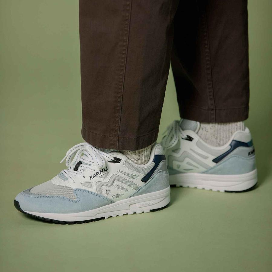 LEGACY 96 Sneakers - Pearl Blue & Bright White Athletic Shoes for Men & Women | Running, Gym, Casual Wear