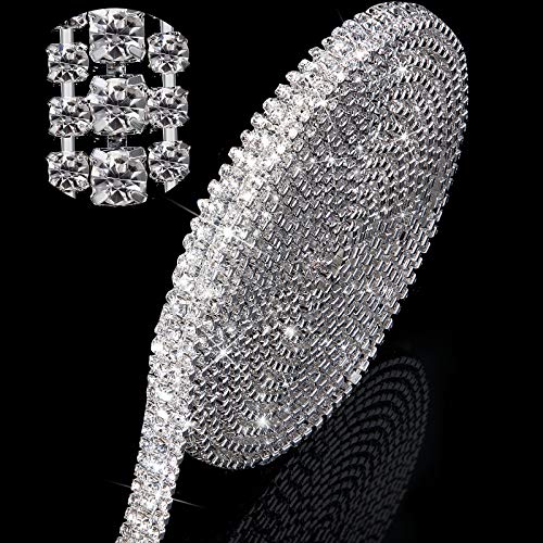 White Rhinestone with Silver Base