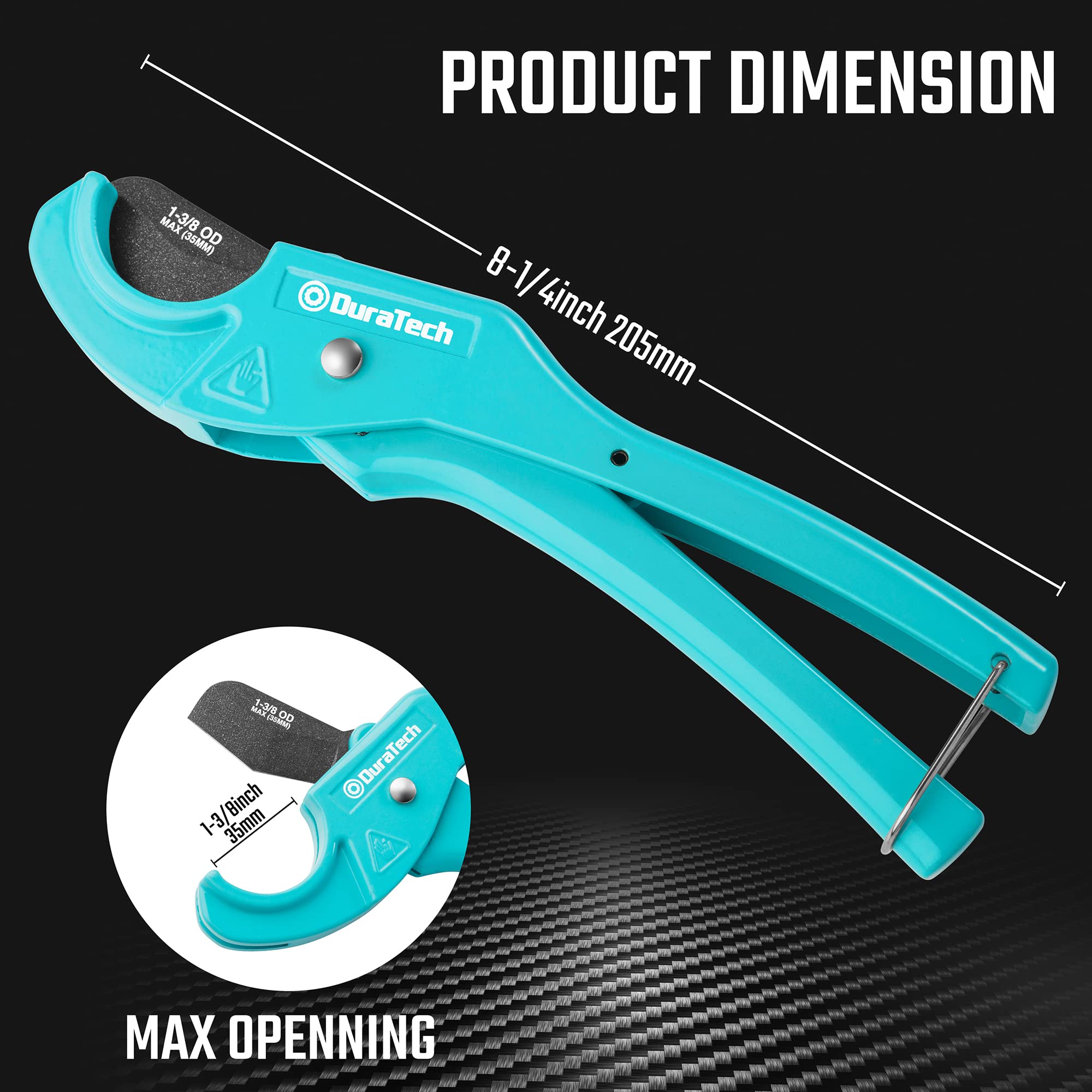 DURATECH PEX Pipe Cutter - Professional Tubing Cutter for 1/8