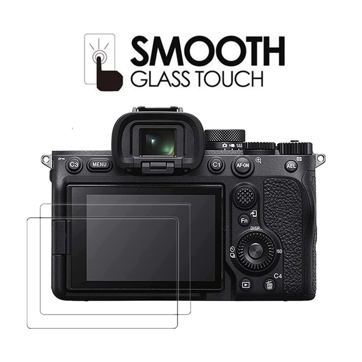 Sony A7 IV Tempered Glass Screen Protector - 2 Pack, 9H Hardness for Camera Protection