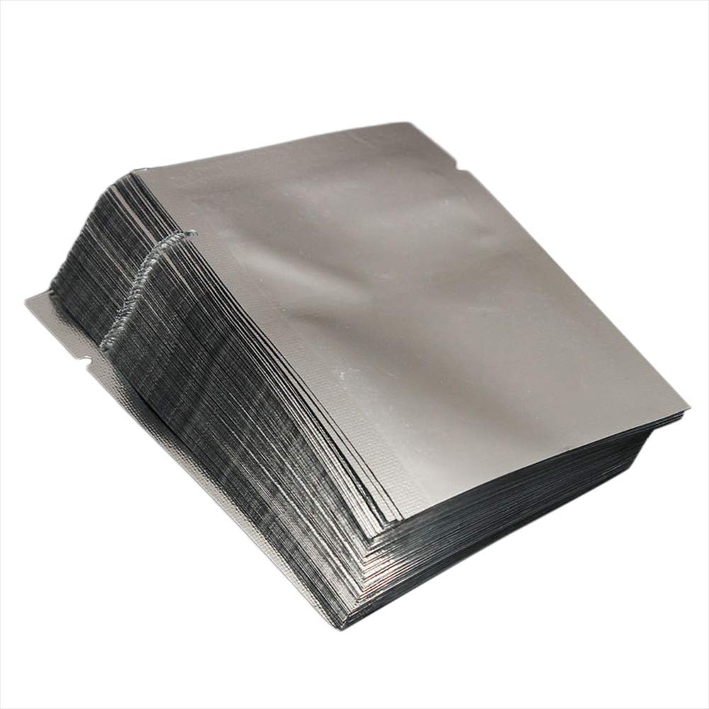 100pcs Heat Sealable Aluminum Foil Vacuum Sealer Bags - Food Grade Storage Pouches for Nuts, Coffee, Meat & Meal Prep | Airtight & Reusable | Perfect for Sous Vide, Freezing & Long-Term Food Preservation