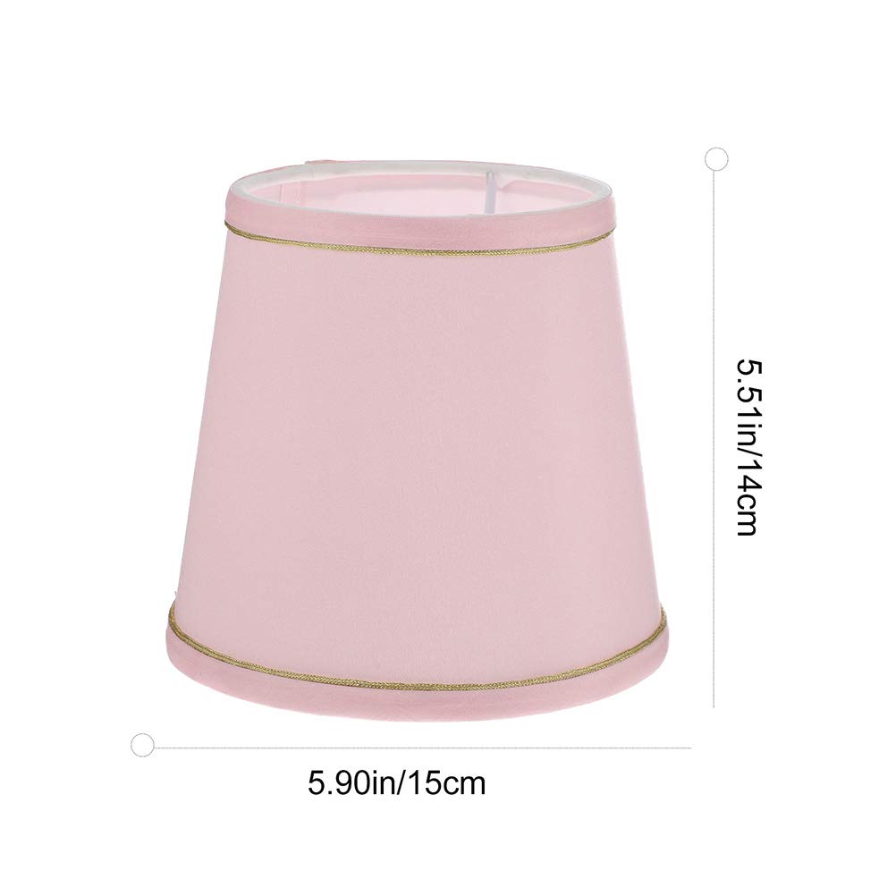 OSALADI 2-Pack Fabric Lampshades - Decorative Ceiling & Table Lamp Covers, Small Chandelier Shades, Clip-On Replacement for Home Décor (Perfect for Living Room, Bedroom & Dining Room Lighting)