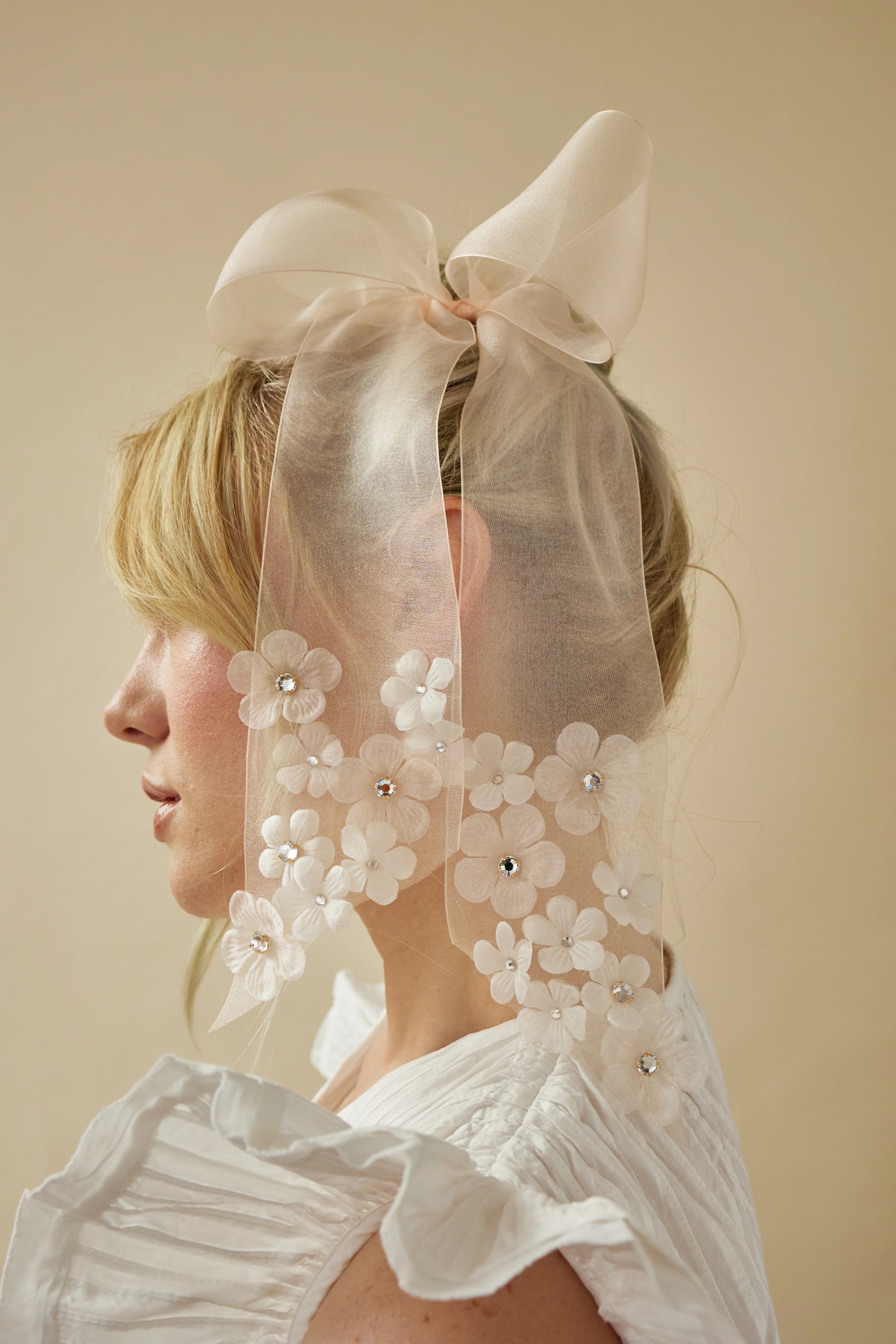Elegant Floral Bow Hair Clip - Perfect for Weddings, Parties & Everyday Style | Amy Floral Bow