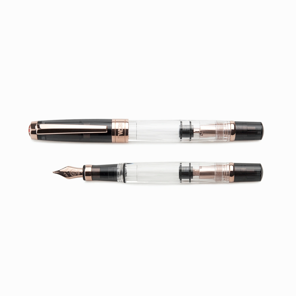 TWSBI Diamond 580 Smoke Rose Gold II Fountain Pen - Premium Ink Writing Instrument for Calligraphy, Journaling & Office Use