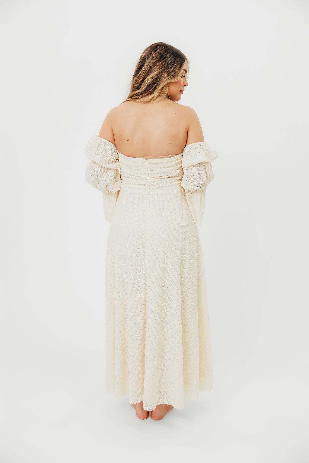 Corrine Tiered Sleeve Maxi Dress with Pockets in Butter Yellow - Bump Friendly Maternity Dress for Women | Perfect for Baby Showers, Beach Vacations & Summer Weddings