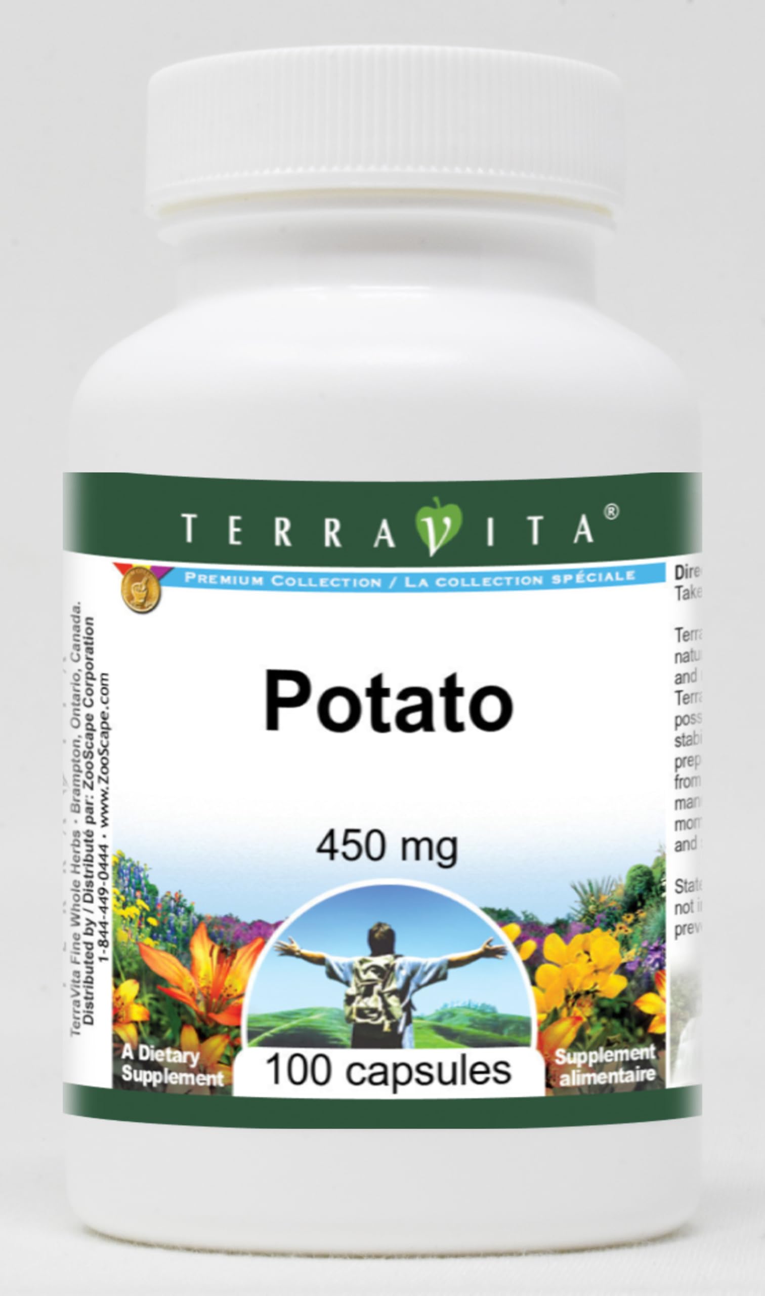 450mg Potato Extract Supplement - 100 Capsules (3 Pack) | Supports Energy & Immune Health | Ideal for Daily Wellness & Active Lifestyles