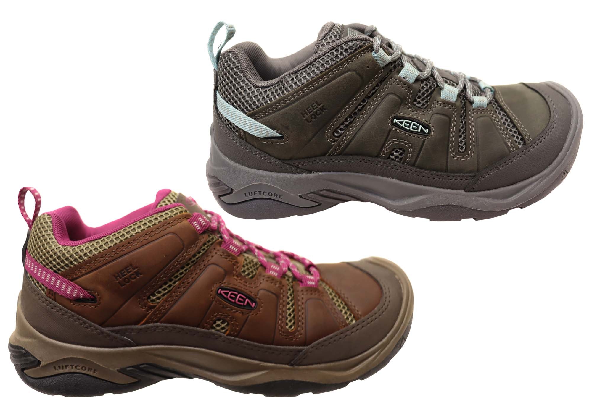 Keen Circadia Vent Women's Leather Wide Fit Hiking Shoes - Comfortable Outdoor Walking & Trail Shoes for Hiking, Camping & Travel Adventures