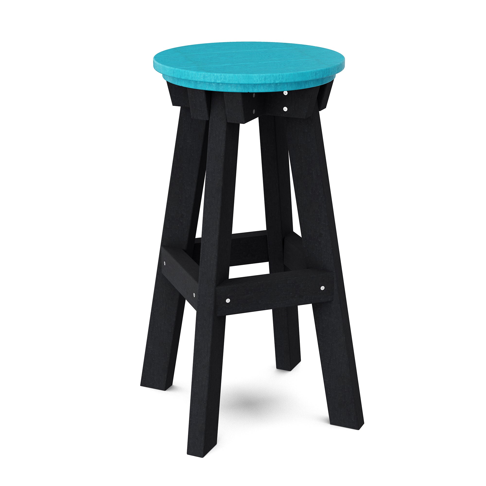Vintage Heritage Bar Stool - Solid Wood Counter Height Stool with Backrest - Perfect for Kitchen Island, Home Bar & Breakfast Nook