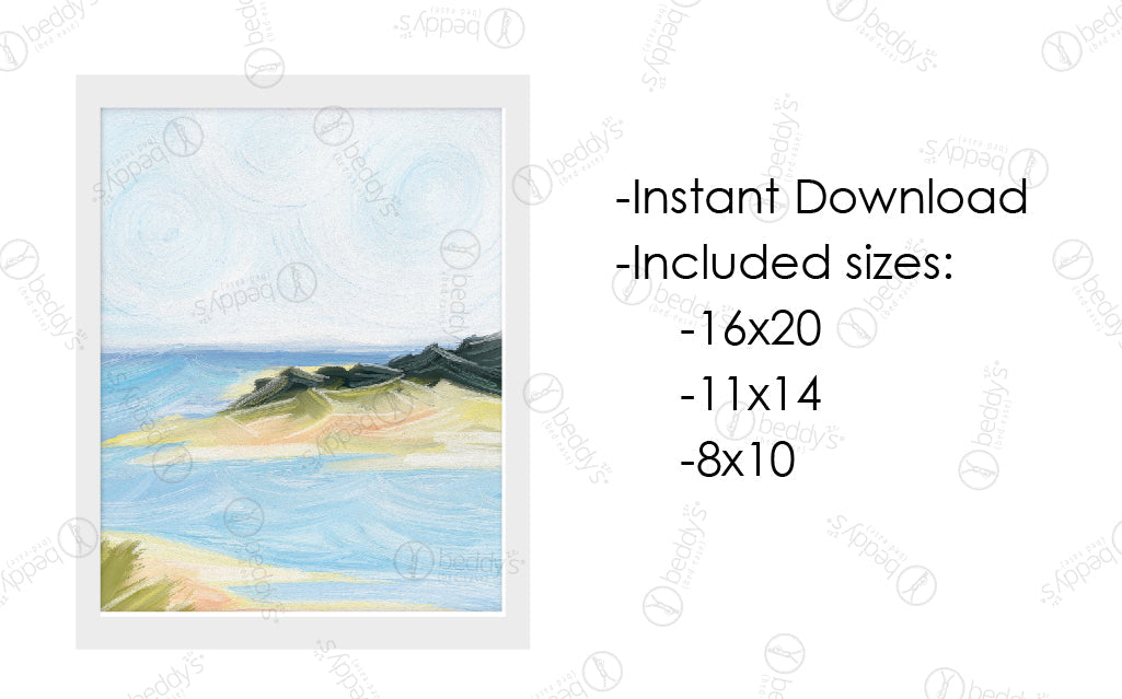 Lake Michigan Artwork Digital Download - Stunning Scenic Wall Decor for Home, Office & Gifts | Perfect for Nature Lovers & Great Lakes Enthusiasts