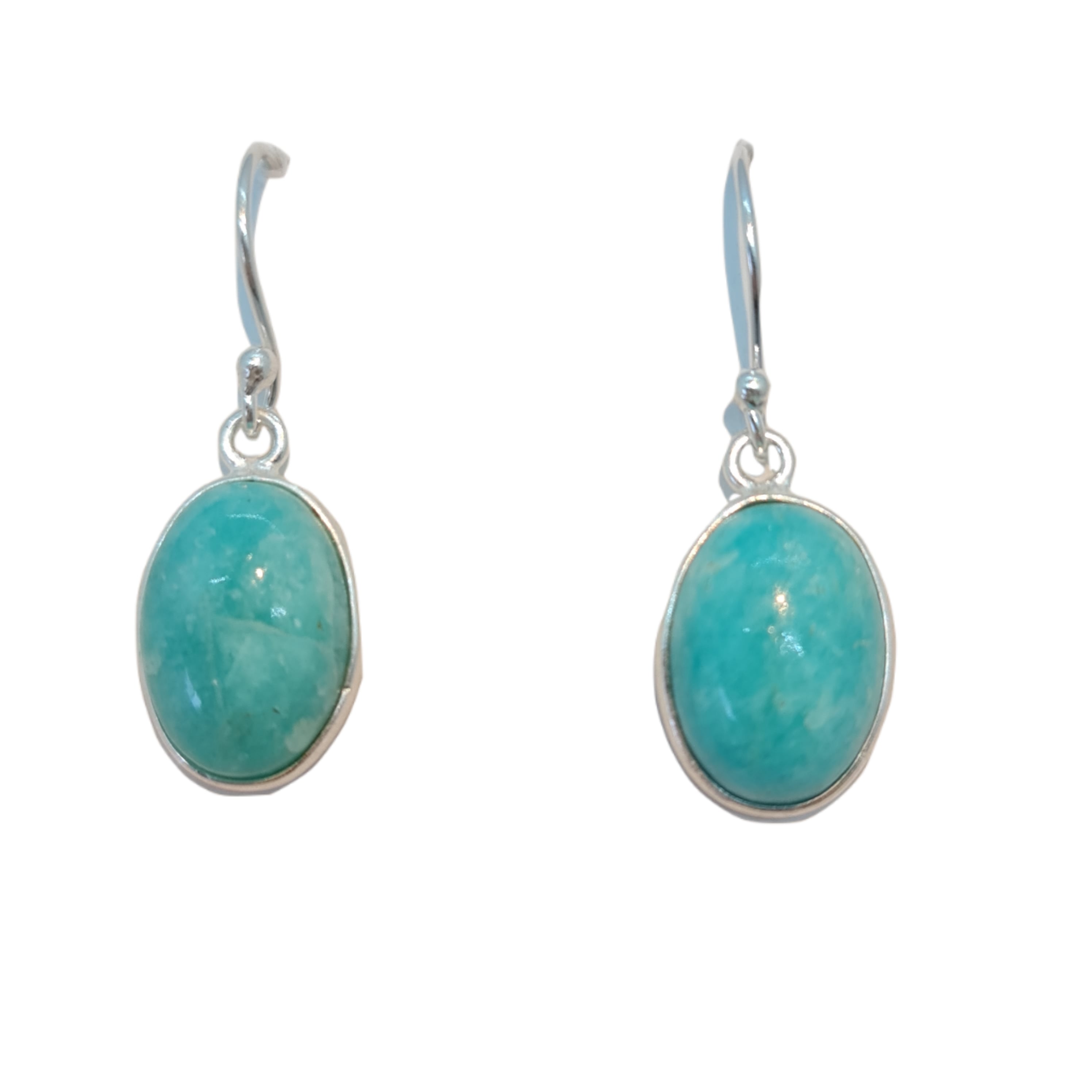 Amazonite Drop Earrings for Women - Natural Stone Dangle Earrings for Everyday Wear & Special Occasions