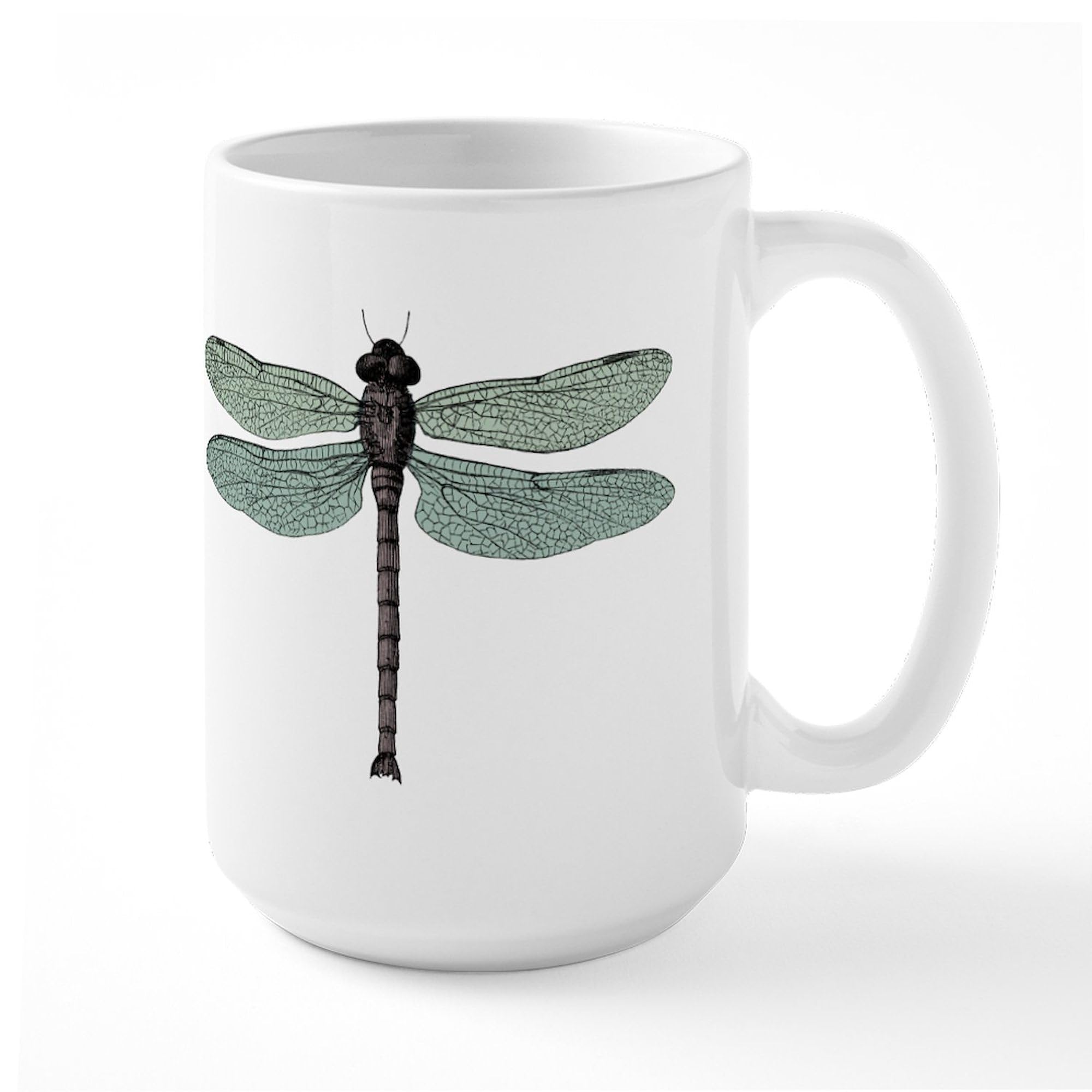 Dragonfly Large Ceramic Coffee Mug 15 oz (444 ml) - Perfect for Home, Office & Gifts | CafePress