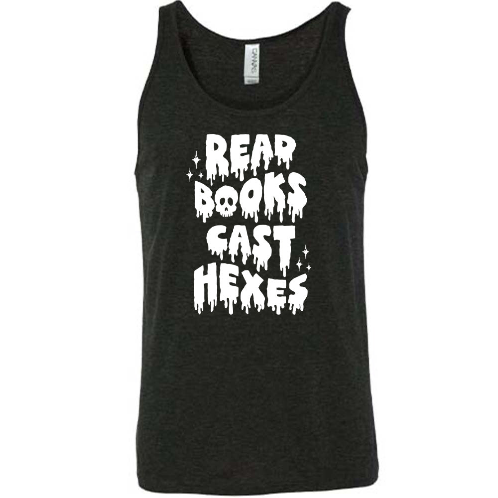 Unisex Read Books Cast Hexes T-Shirt - Perfect for Book Lovers, Witches & Halloween Costumes