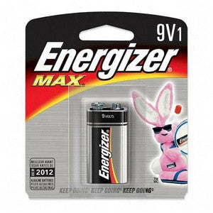 Energizer 9V Alkaline Battery - Long Lasting Power for Smoke Detectors, Toys & Electronics (Single Pack)