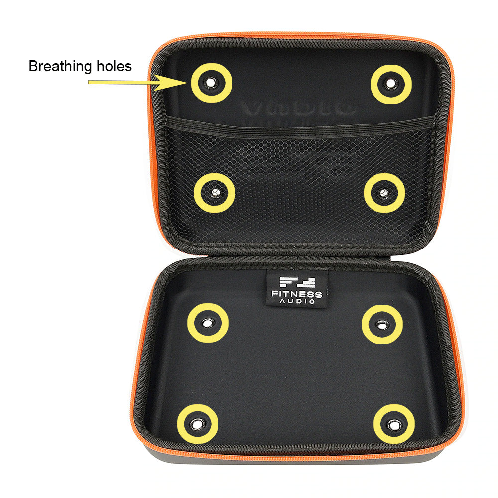 Wireless Fitness Headset with Microphone - Sweatproof Bluetooth Headphones for Gym, Running & Workouts - Includes Zippered Carrying Case for Travel & Storage