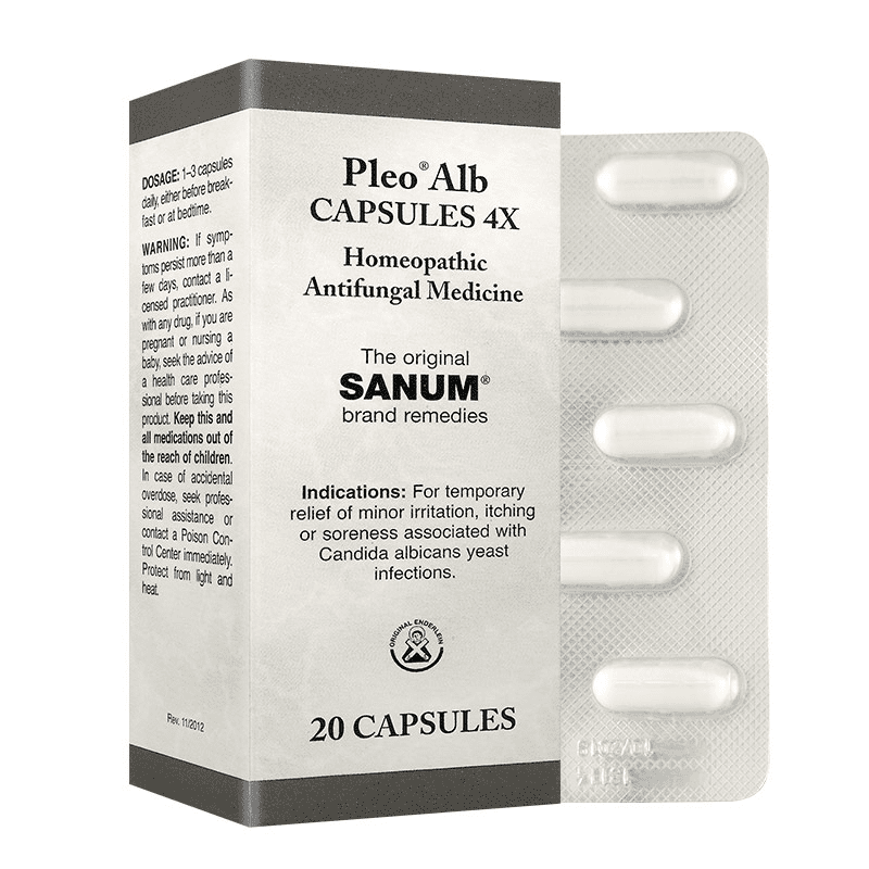 Biomed Pleo Alb (Albicansan) 20 Capsules - Natural Candida Support Supplement for Digestive Health & Immune System Boost