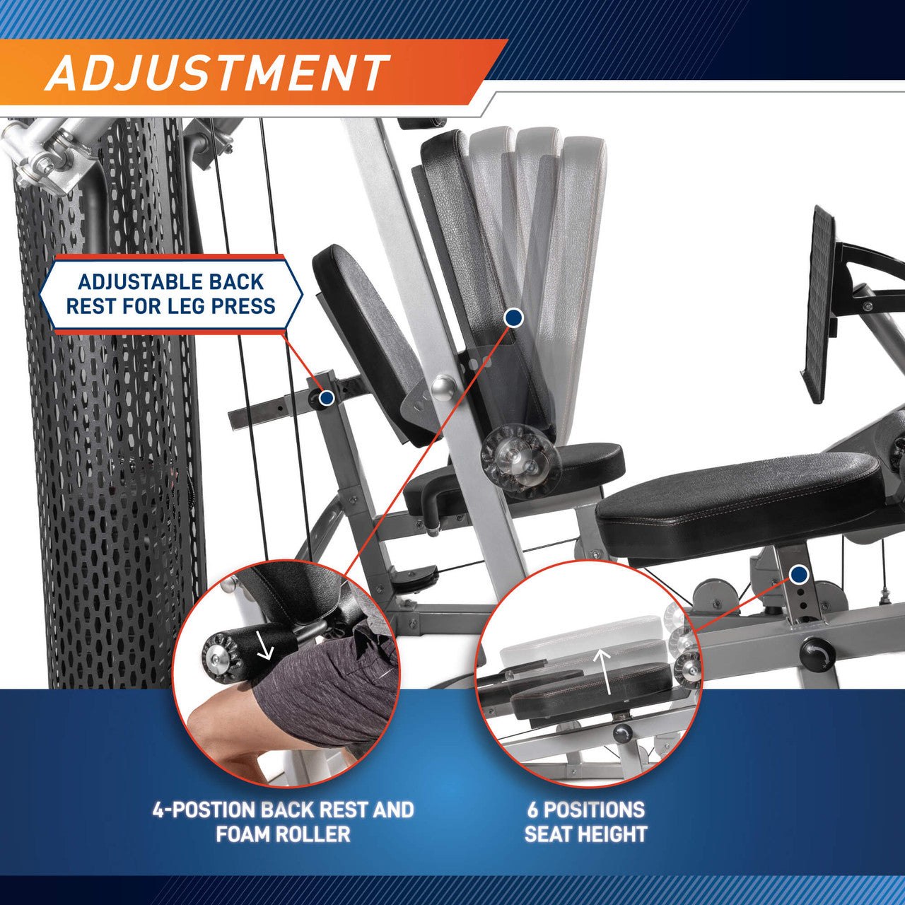 Marcy 150 LB. Home Gym System with Rowing Machine - MWM 8307 for Full Body Workout | Strength Training Equipment for Home Use | Perfect for Small Spaces & Home Fitness