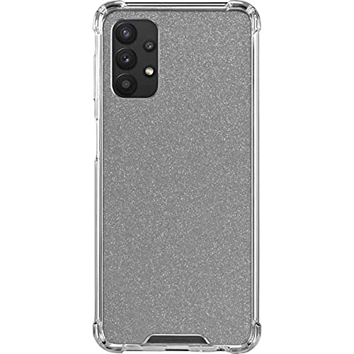 Skinit Clear Phone Case for Samsung Galaxy A32 5G - Diamond Silver Glitter Design | Protective Slim Fit Cover | Perfect for Everyday Use, Work & Travel