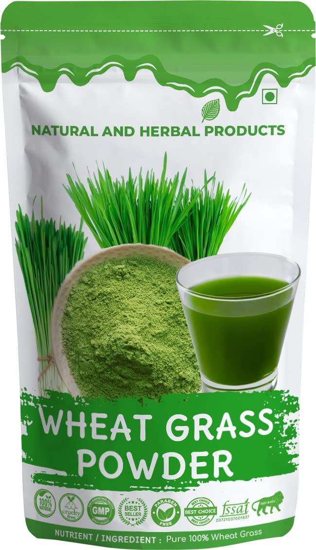 Organic Wheatgrass Juice Powder - Pure & Natural Superfood for Weight Loss, Diabetes Support, Skin Whitening & Hair Growth | Boosts Energy & Immunity | Perfect for Smoothies, Detox Drinks & Daily Wellness