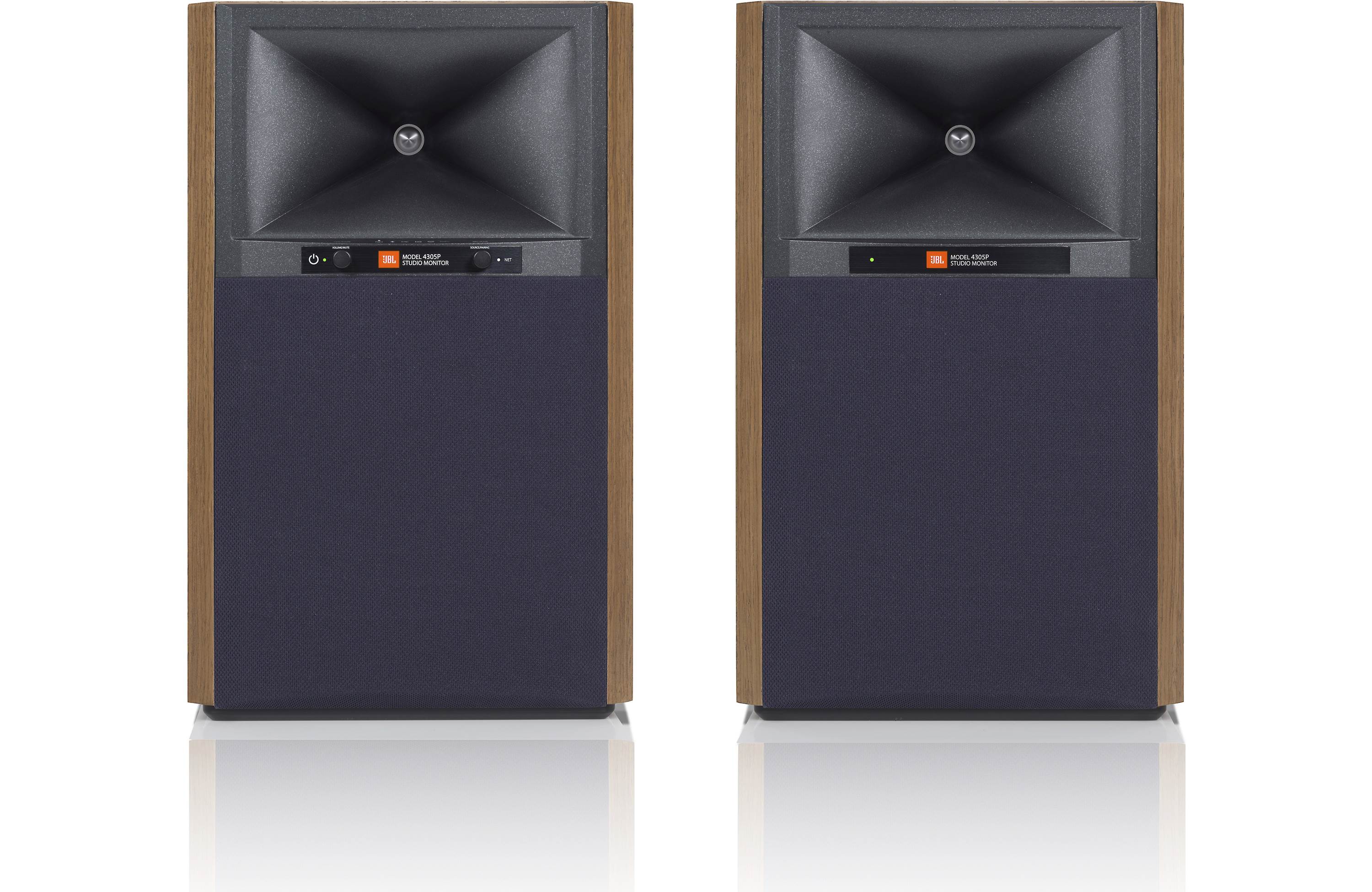 JBL 4305P Powered Studio Monitor Bookshelf Speakers - Premium Pair for Professional Audio Recording, Home Theater & Music Production - Perfect for Studios, DJs & Audiophiles