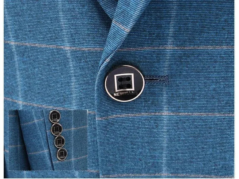 Angelo Checked Three Piece Suit for Men | Premium Wool Business Formal Attire | Perfect for Weddings, Office Meetings & Special Occasions