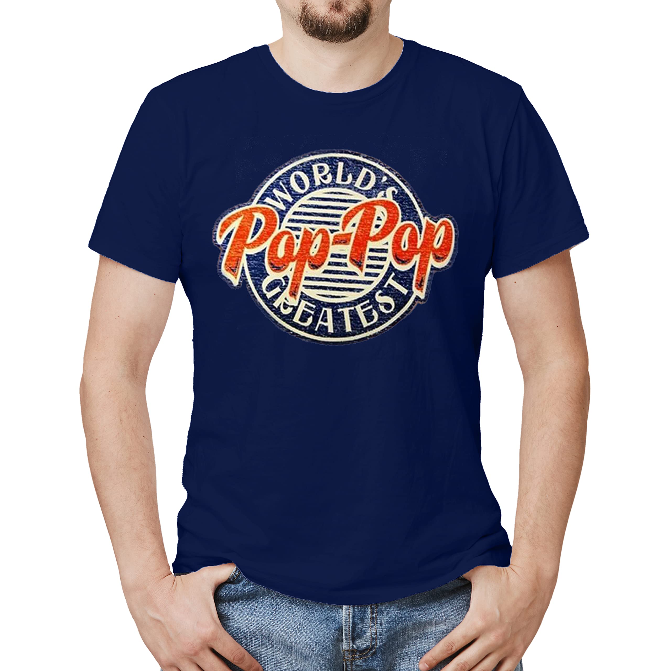 World's Greatest Pop-Pop Father's Day T-Shirt - Funny Gifts for Husband, Dad & Grandpa - Comfortable Cotton Tee for Birthday, Anniversary & Family Celebrations