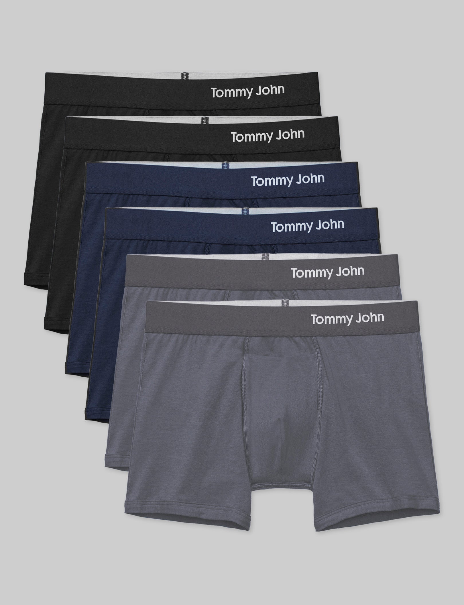 Premium Cotton Trunk Underwear for Men - 6 Pack Soft Breathable Boxer Briefs - Comfortable Everyday Wear for Workout, Lounge & Travel