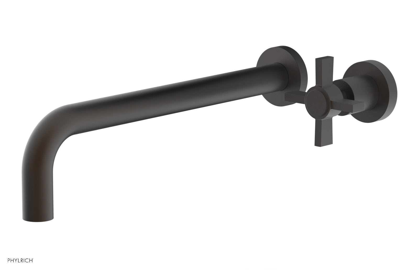 Basic 12 Single Handle Wall Lavatory Faucet Set with Cross Handle D132 17 - Perfect for Bathroom Sink and Powder Room Installation