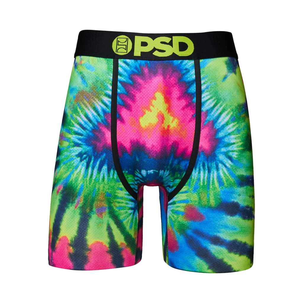 PSD Men's Boxer Briefs - Soft Breathable Underwear for Comfort & Support - Multi/Shroom Dye (Medium/Large) - Perfect for Gym, Workout & Everyday Wear