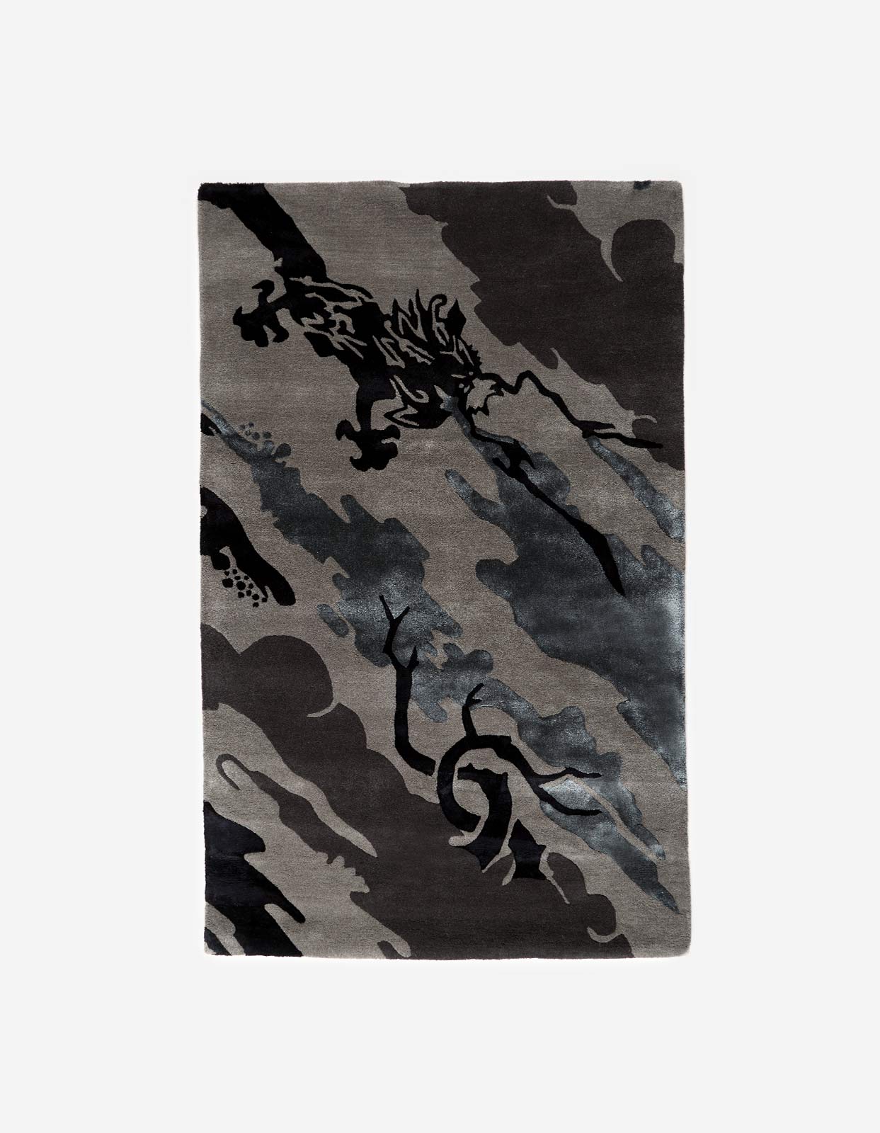 2159 DPM: Small Bonsai Forest Rug for Nighttime Decor - Perfect for Bedroom, Living Room & Zen Spaces