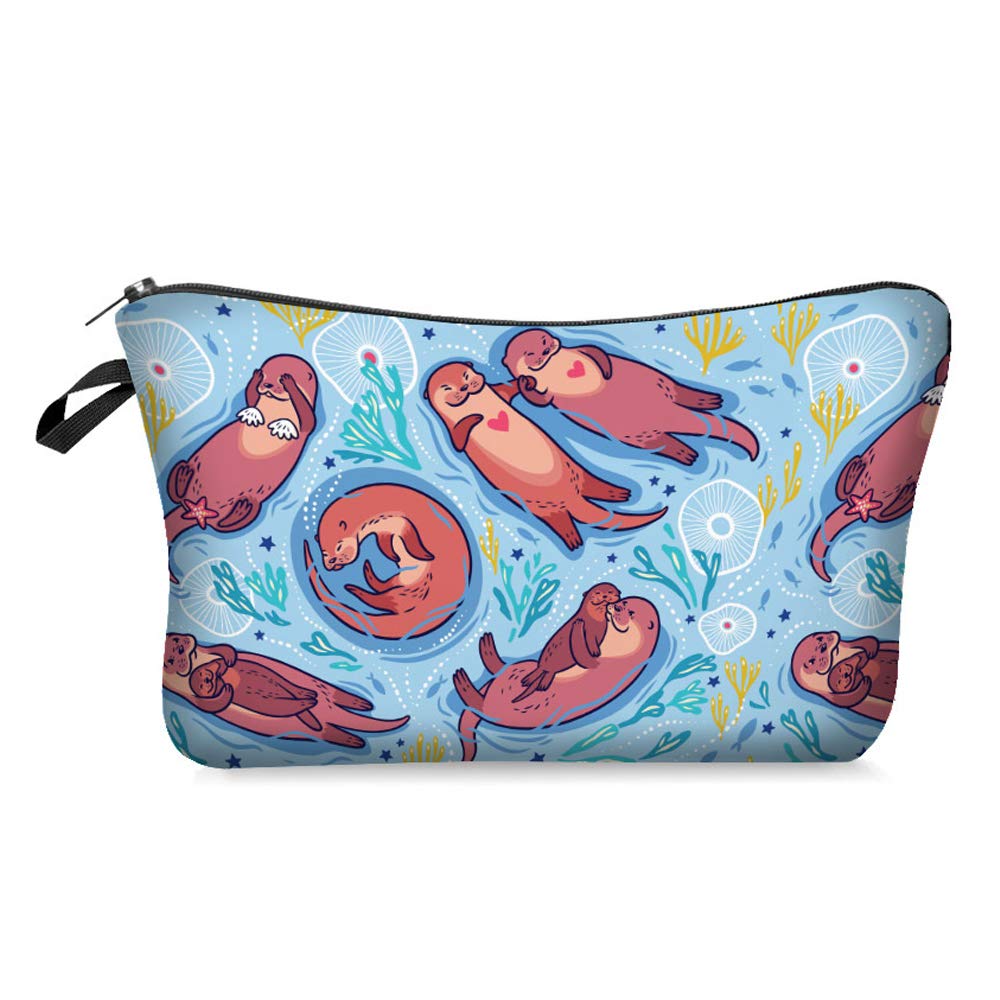 Waterproof Cosmetic Pouch for Women - Large Capacity Makeup Bag, Travel Toiletry Organizer, Portable Washing Bag - Perfect for Travel, Gym & Daily Use (Otter 2350)